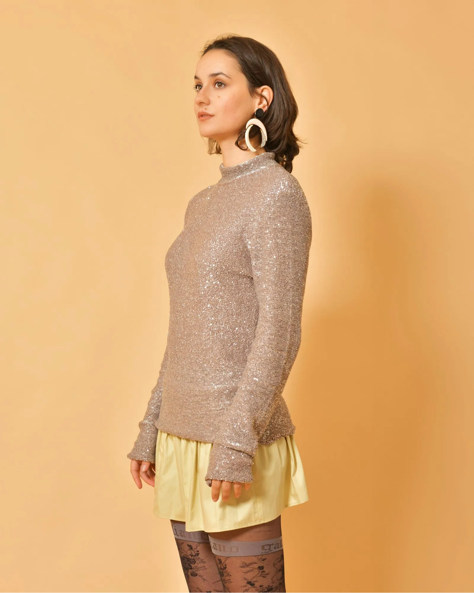 Pull en maille à paillettes Fabiana Filippi 