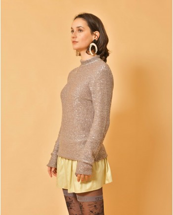 Pull en maille à paillettes Fabiana Filippi 