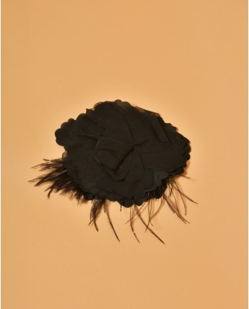 Broche en organza noir Lorena Antoniazzi 