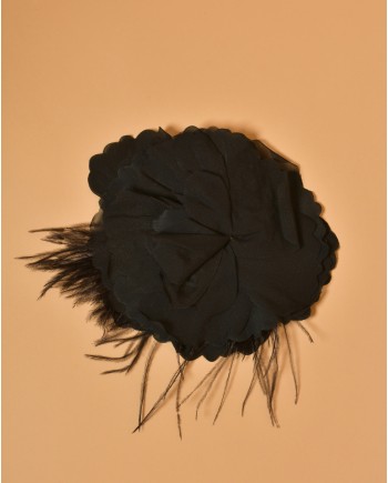 Broche en organza noir Lorena Antoniazzi 