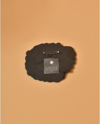 Broche fleur noire Lorena Antoniazzi 