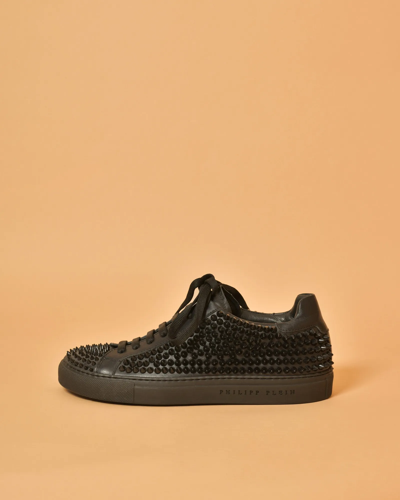 Baskets en cuir à spikes Philipp Plein 