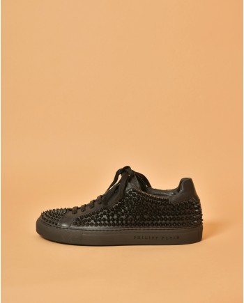 Baskets en cuir à spikes Philipp Plein 