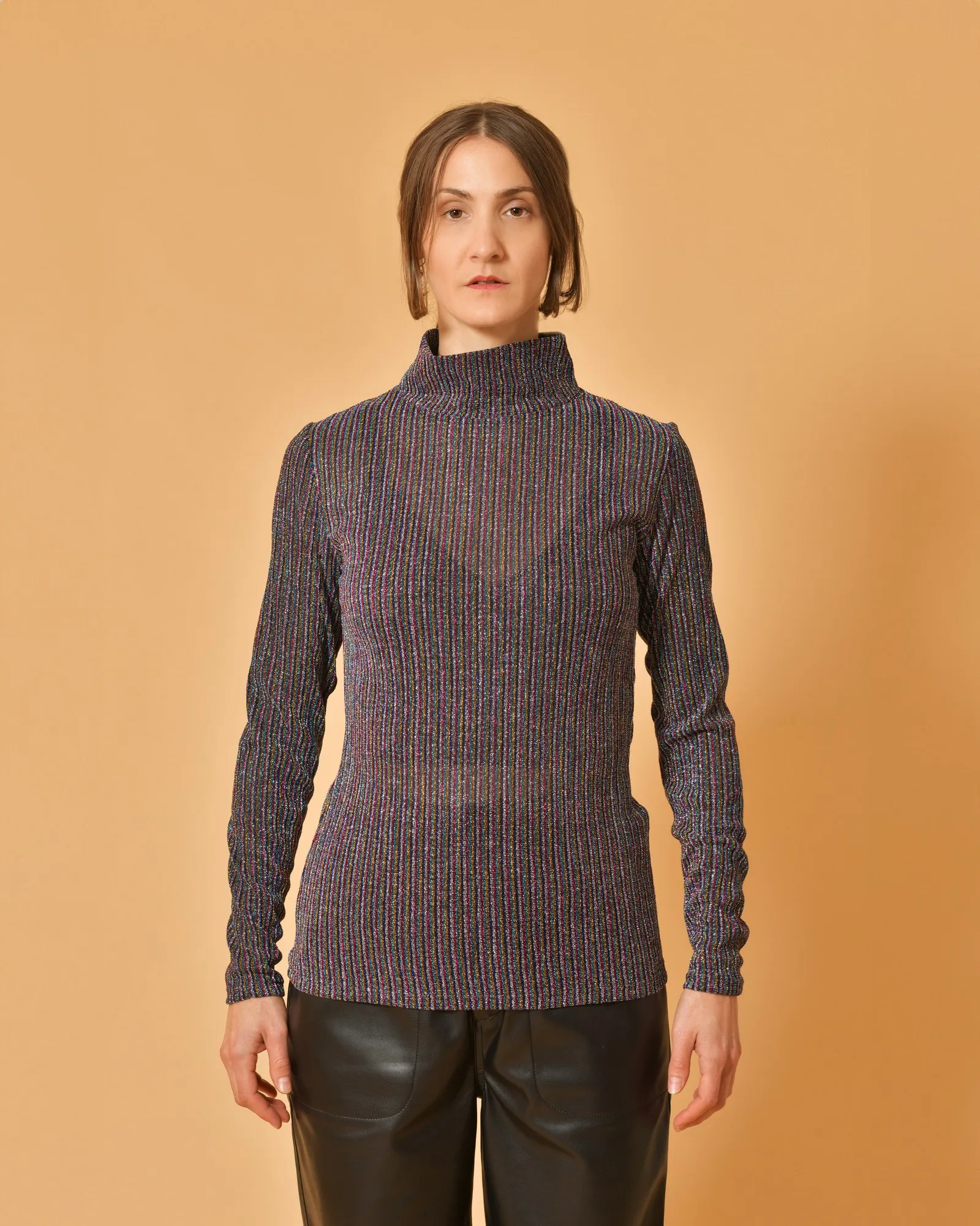 Pull en lurex à rayures Chloé Stora 