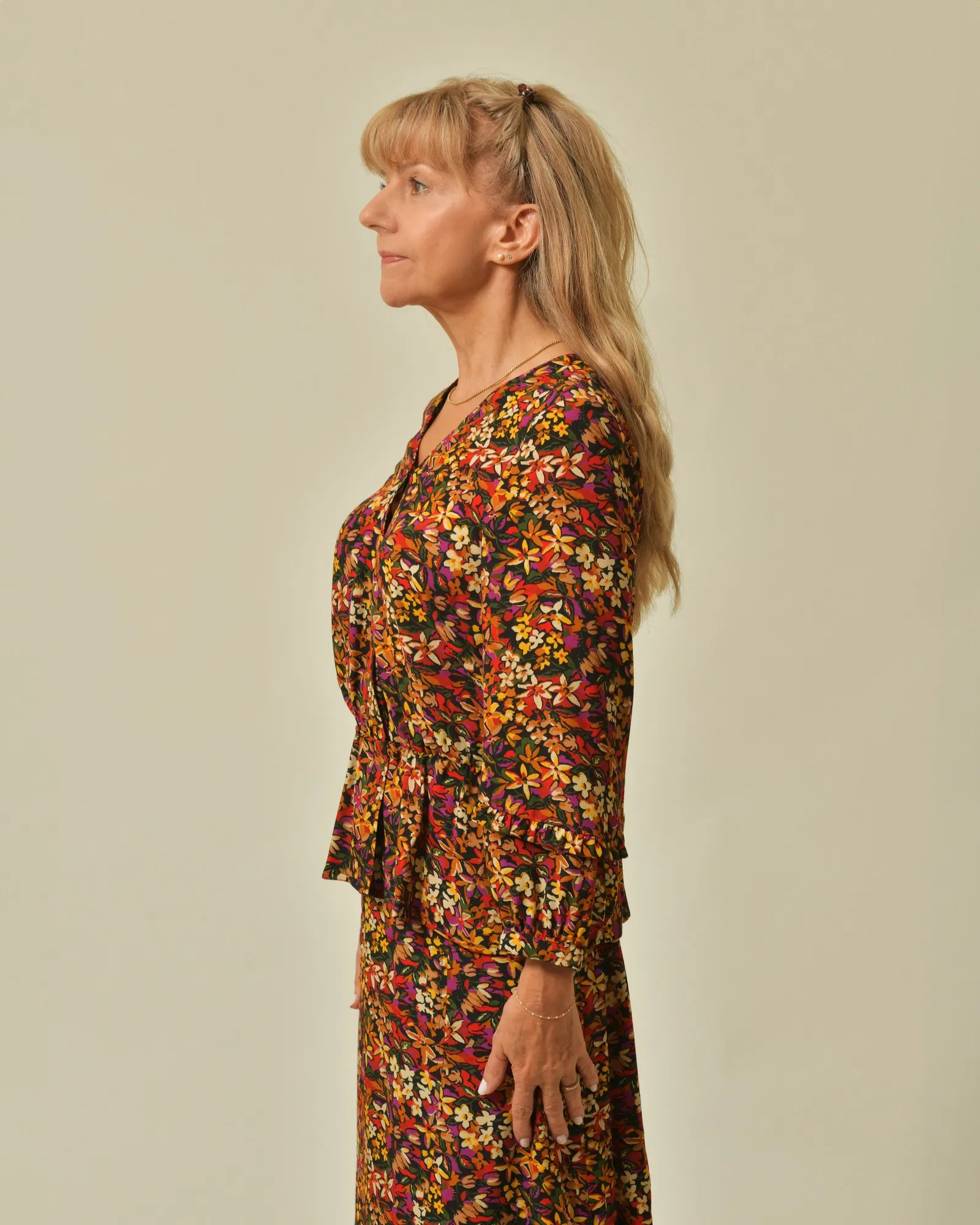 Blouse en viscose à imprimé floral Chemins Blancs 