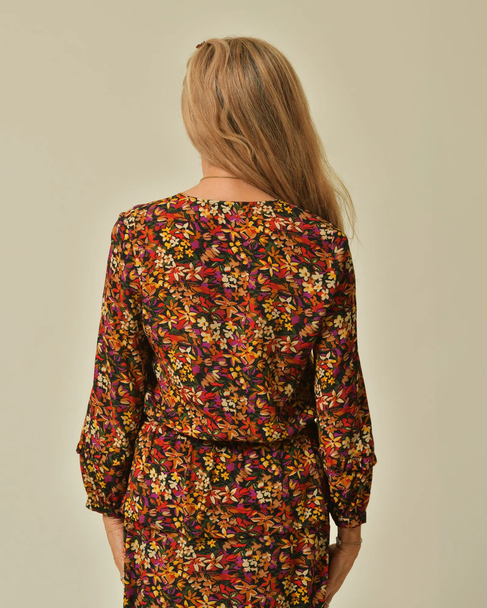 Blouse en viscose à imprimé floral Chemins Blancs 