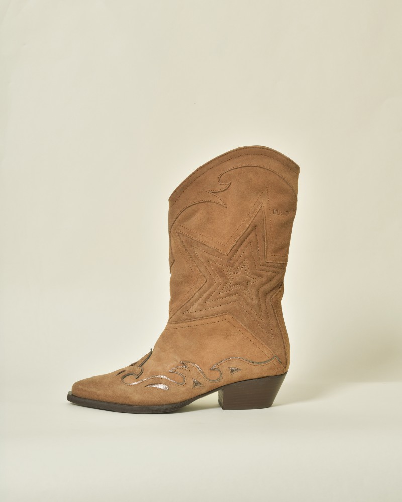 Bottes cowboy en daim Liu Jo 