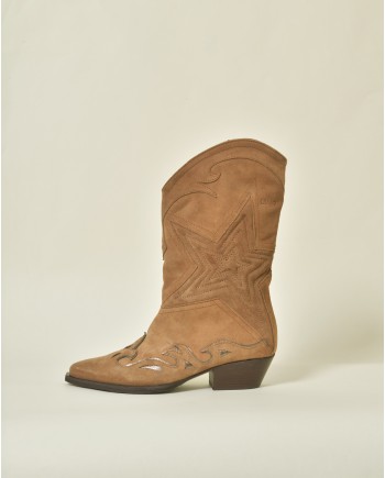 Bottes cowboy en daim Liu Jo 