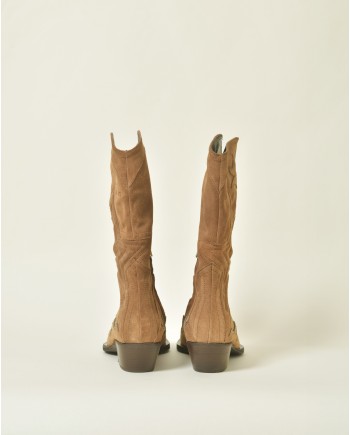 Bottes cowboy en daim Liu Jo 