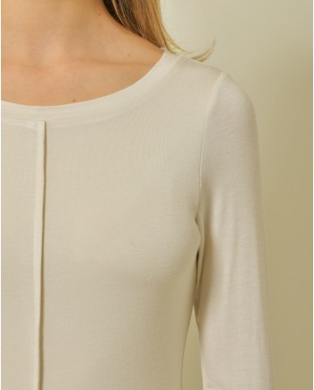 Pull en viscose doux beige Malloni 