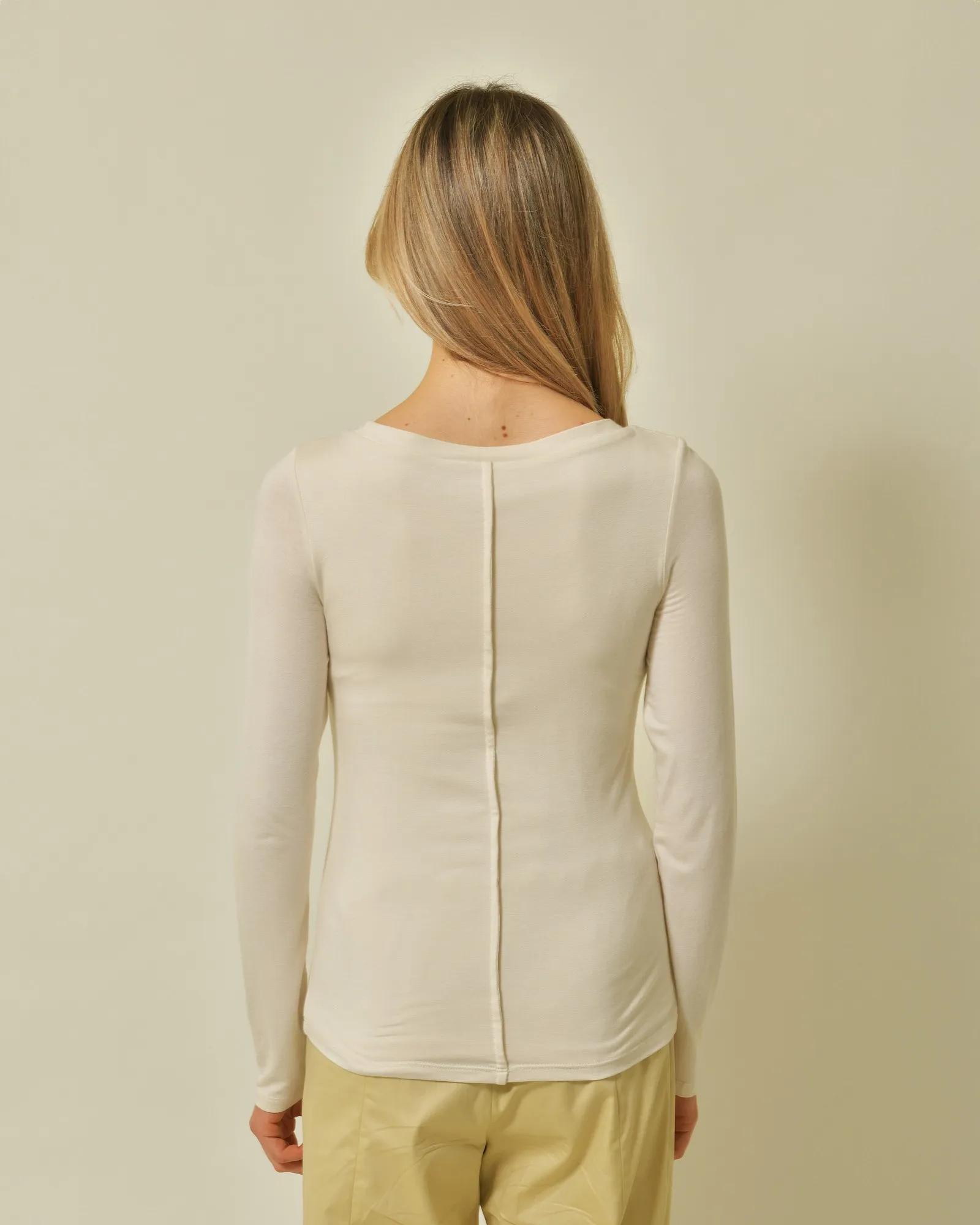 Pull en viscose doux beige Malloni 