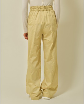 Pantalon en coton beige Fabiana Filippi 