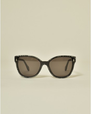 Lunettes de soleil wayfarer à imprimé marbré Carven 