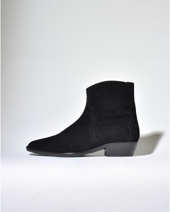 Bottines en daim noir Isabel Marant 