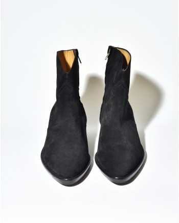 Bottines en daim noir Isabel Marant 