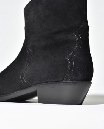 Bottines en daim noir Isabel Marant 