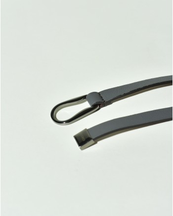 Ceinture en cuir gris Peserico 