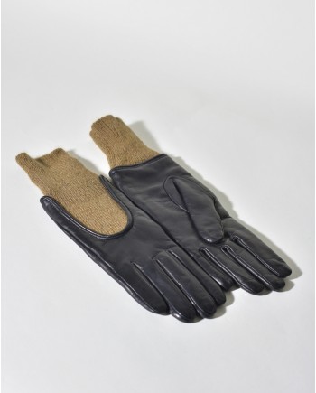 Gants en cuir et en maille Fabiana Filippi 