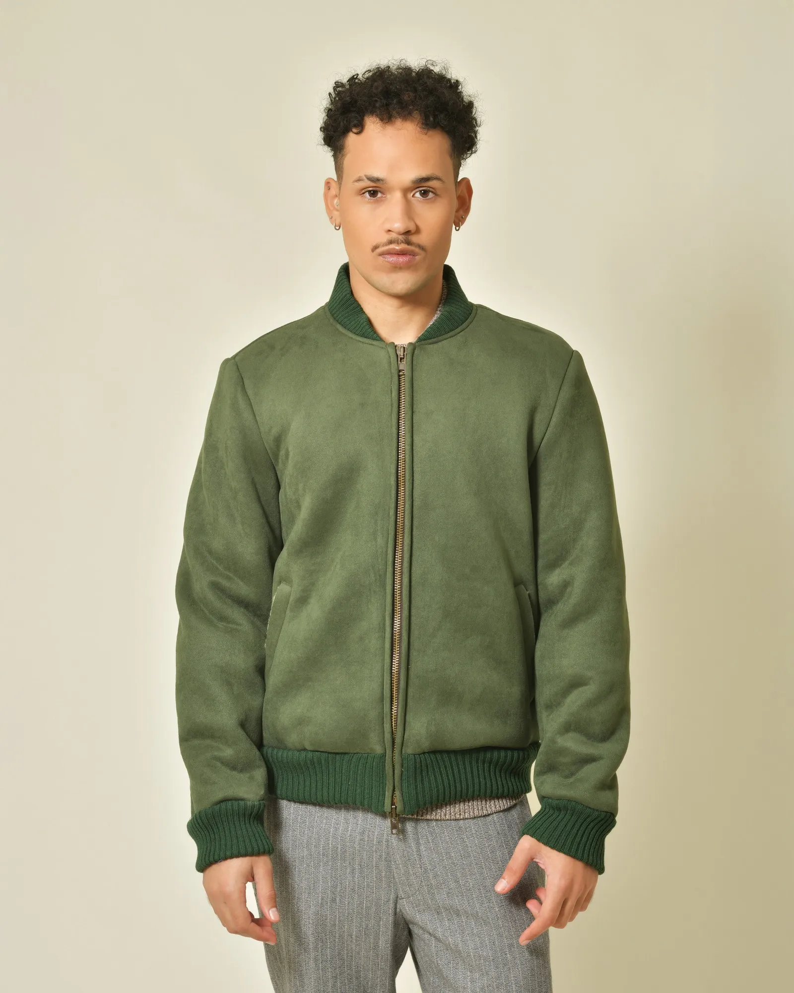 Blouson en tissu vert Daniele Alessandrini 