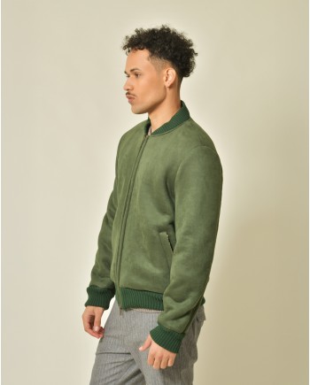 Blouson en tissu vert Daniele Alessandrini 