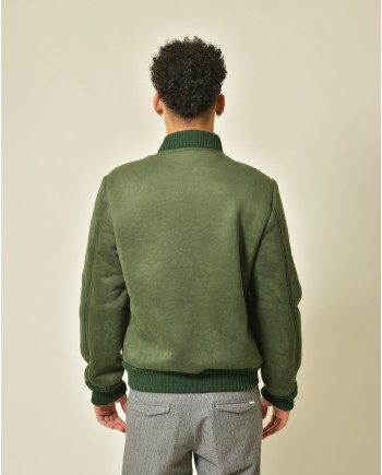 Blouson en tissu vert Daniele Alessandrini 