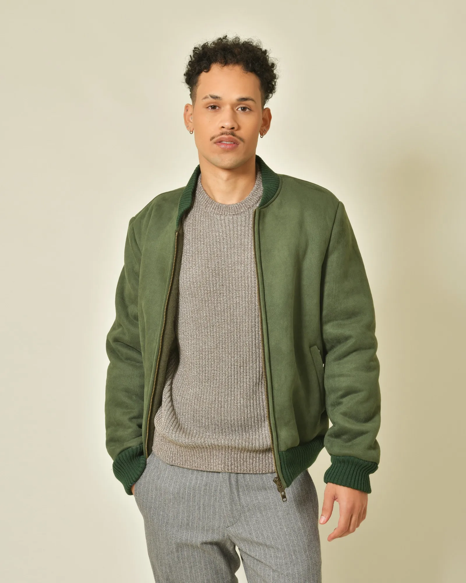 Blouson en tissu vert Daniele Alessandrini 