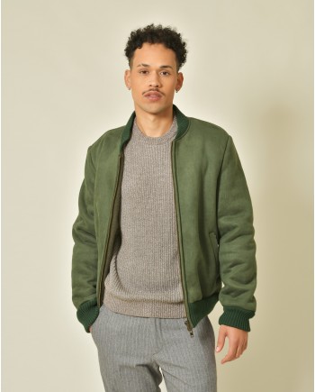 Blouson en tissu vert Daniele Alessandrini 