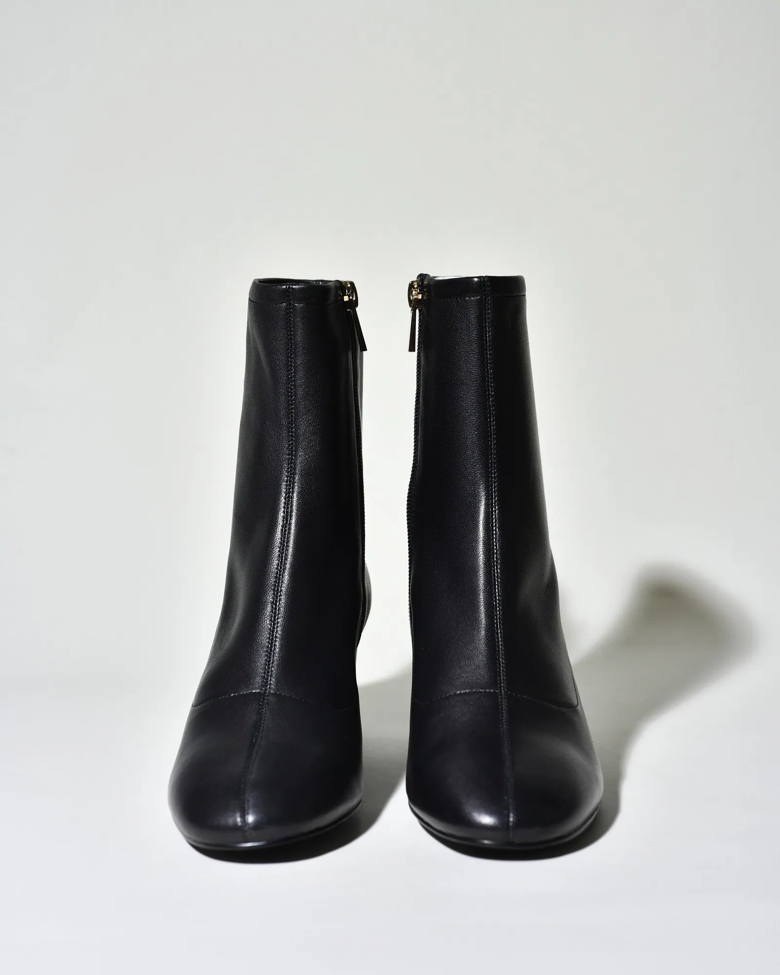 Bottines en cuir noir Mercadal 