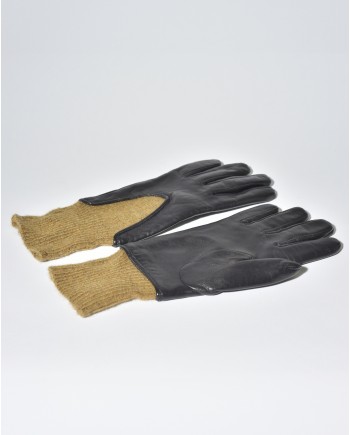 Gants en cuir et en maille Fabiana Filippi 