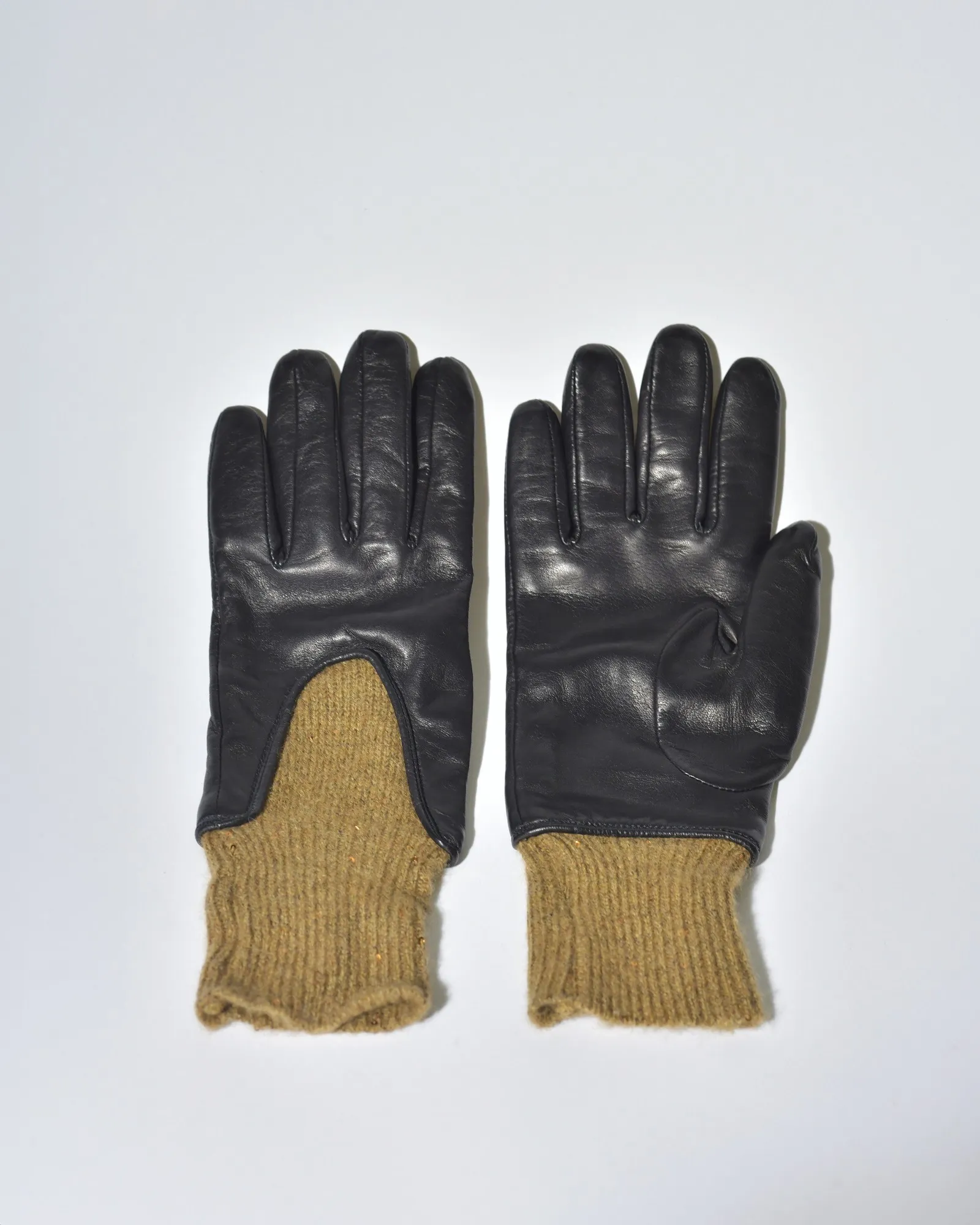 Gants en cuir et en maille Fabiana Filippi 