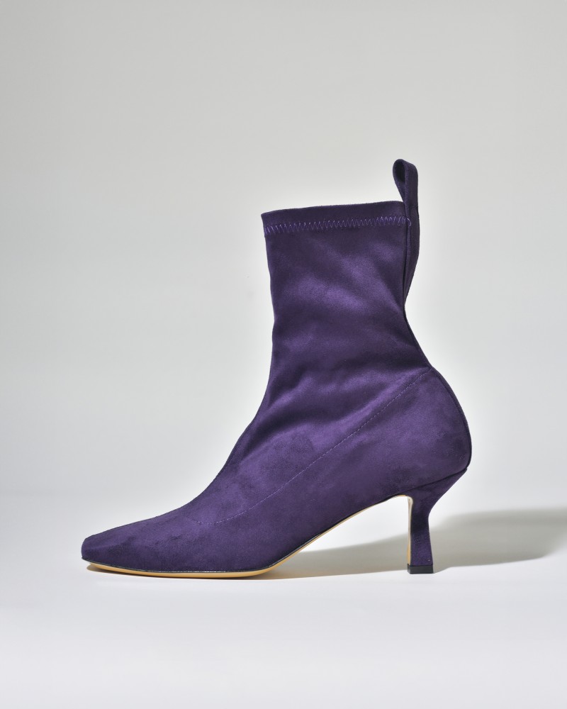 Bottines en daim violet Mercadal 