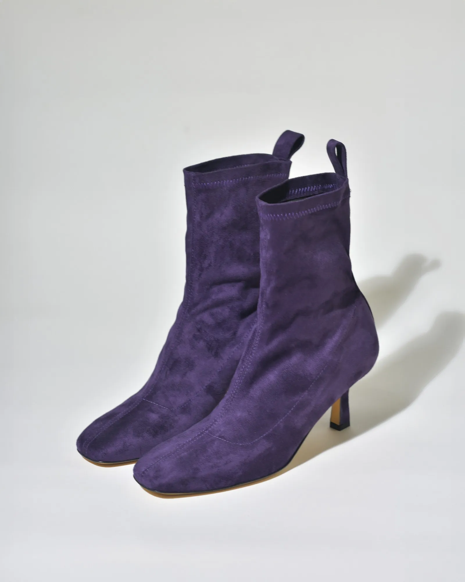 Bottines en daim violet Mercadal 