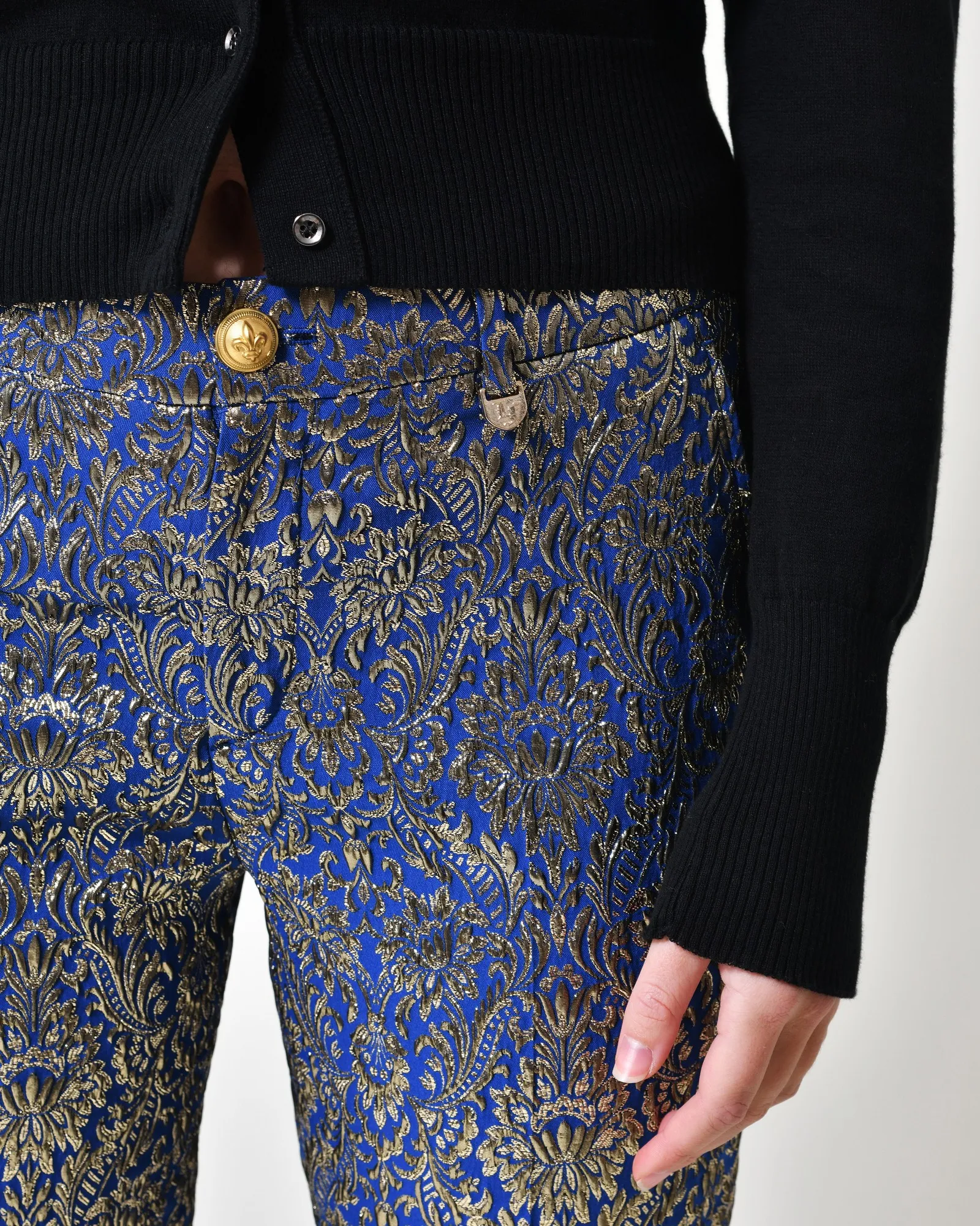 Pantalon bleue à fils métalliques Lords & Fools 