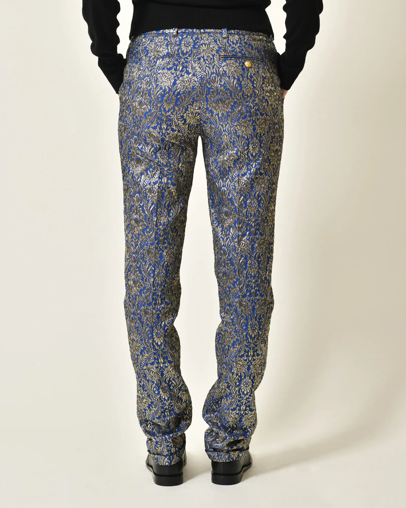 Pantalon bleue à fils métalliques Lords & Fools 