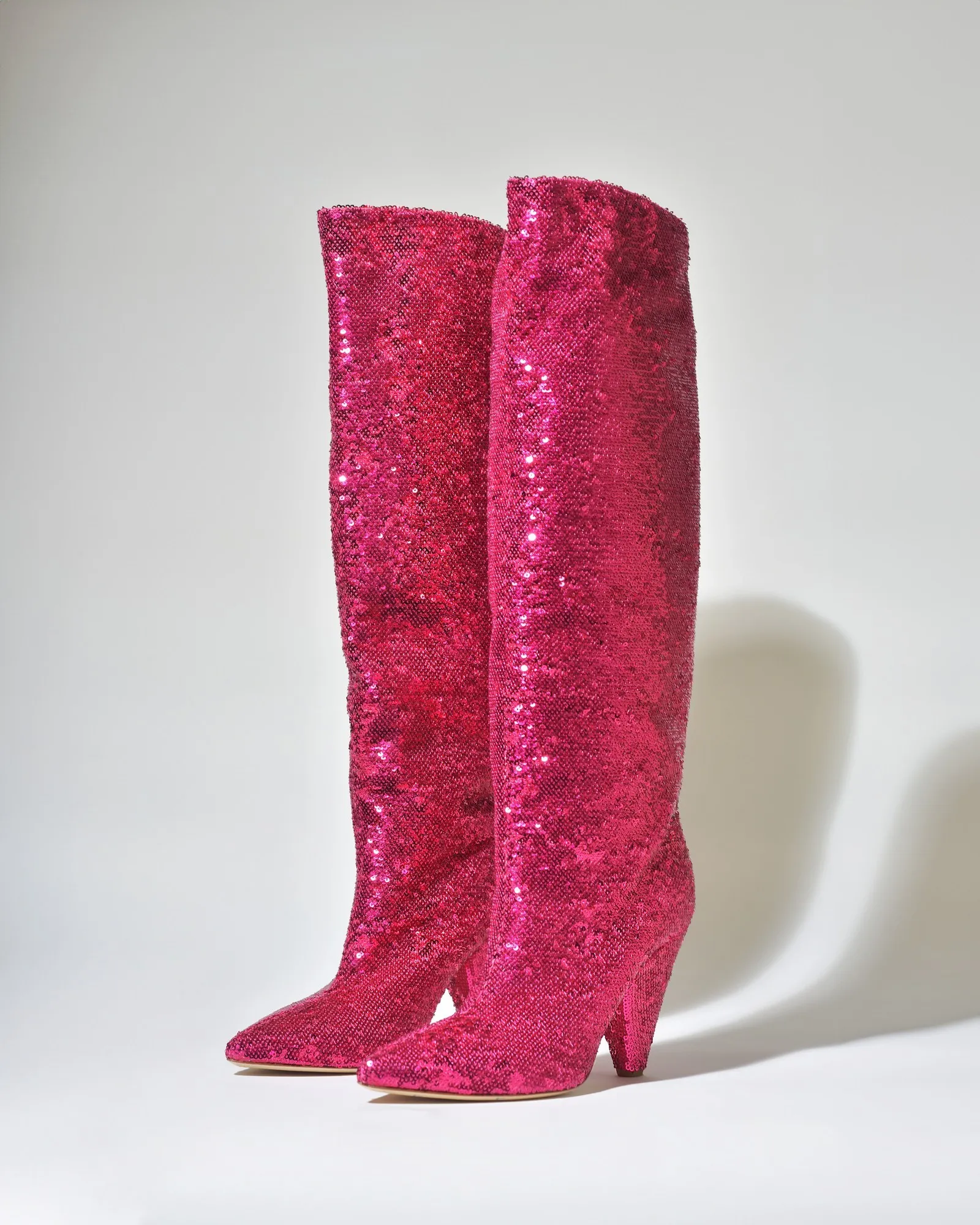 Bottes à strass rose Parosh 