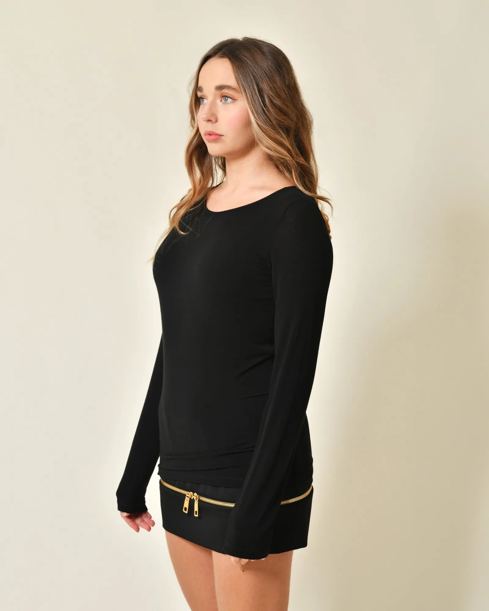 Pull en viscose noir Malloni 