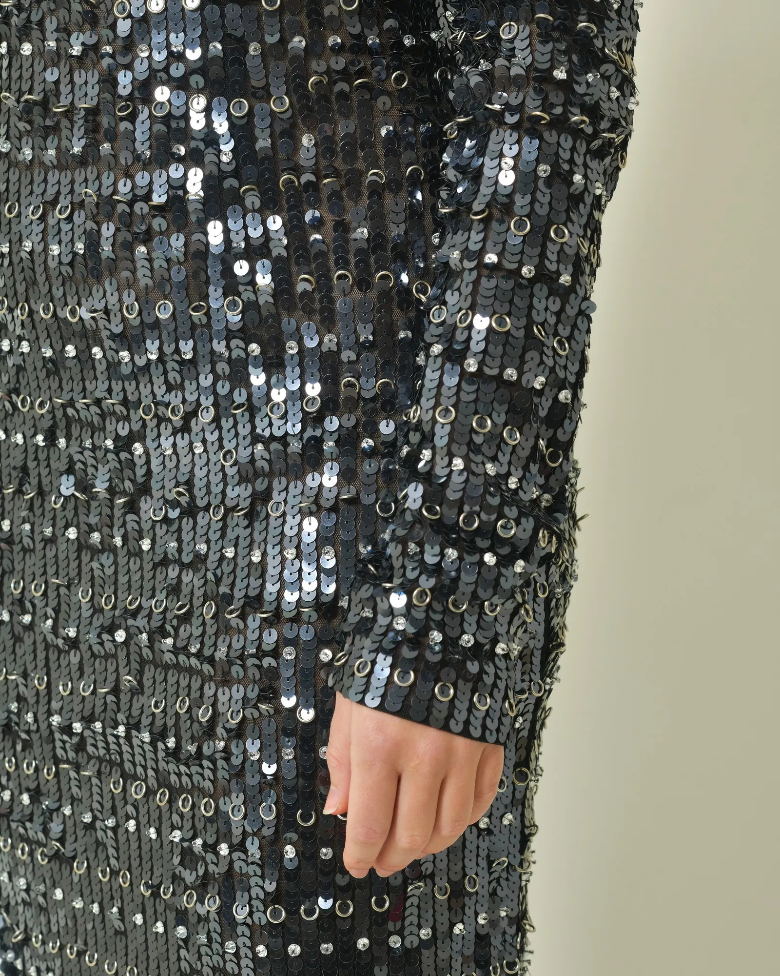 Robe longue à strass et anneaux Patrizia Pepe 