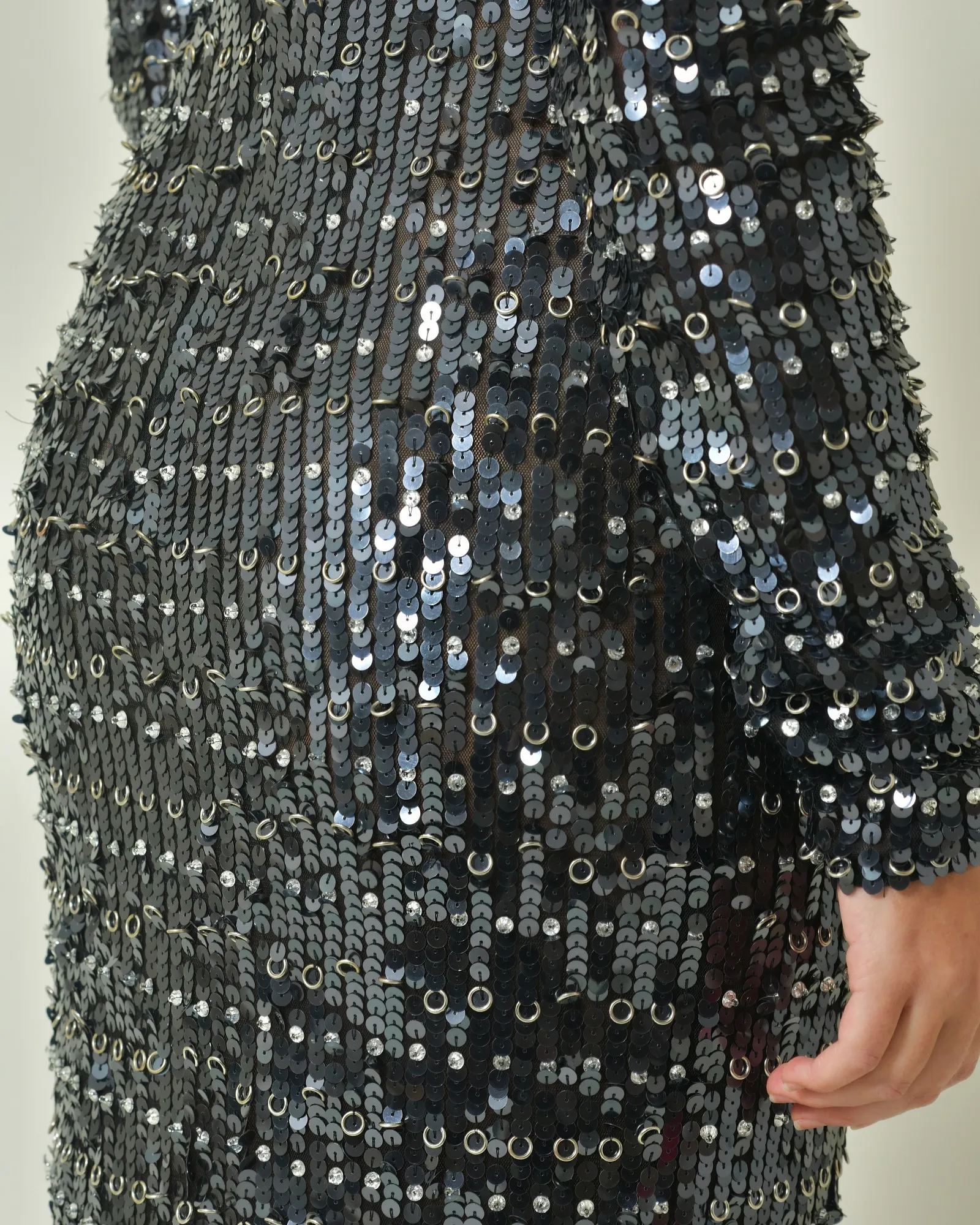 Robe longue à strass et anneaux Patrizia Pepe 