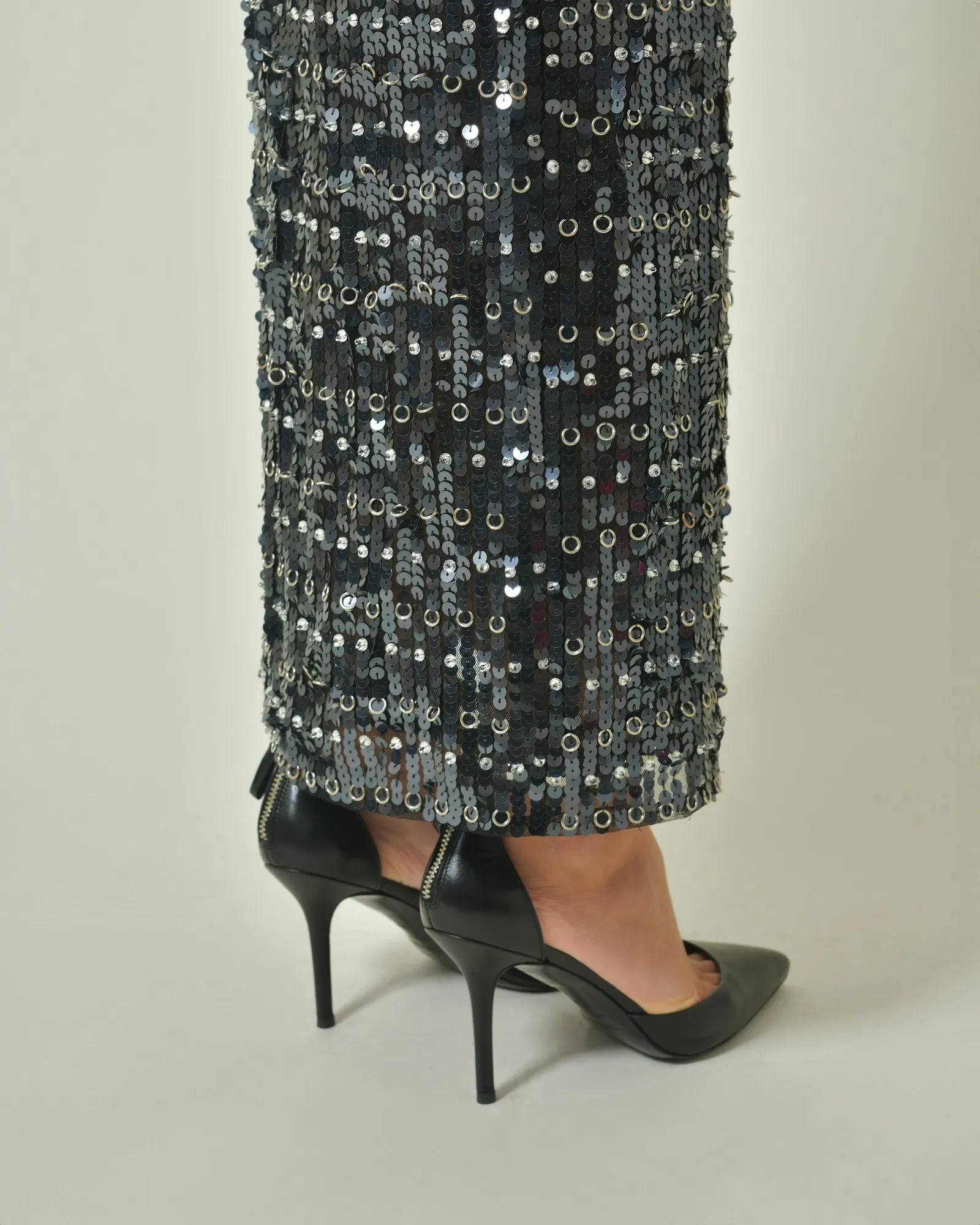 Robe longue à strass et anneaux Patrizia Pepe 