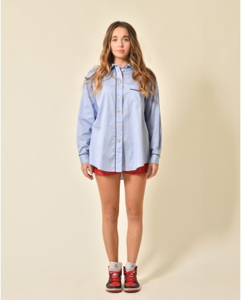 Chemise en coton bleu Forte Forte 