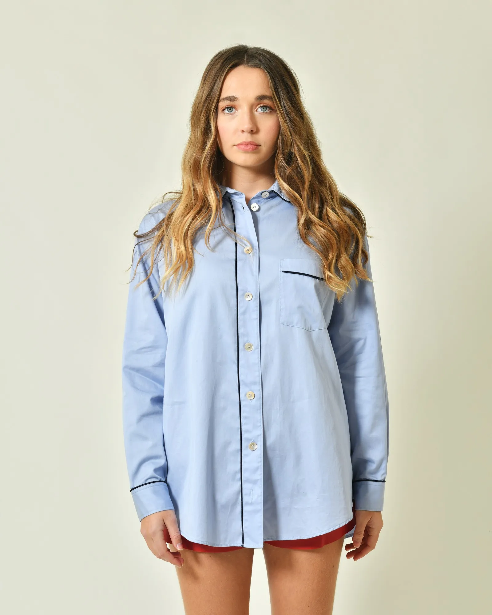 Chemise en coton bleu Forte Forte 