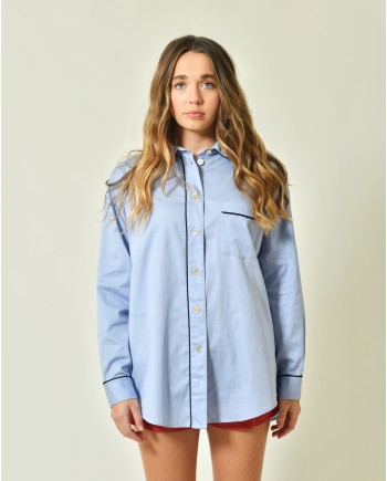 Chemise en coton bleu Forte Forte 