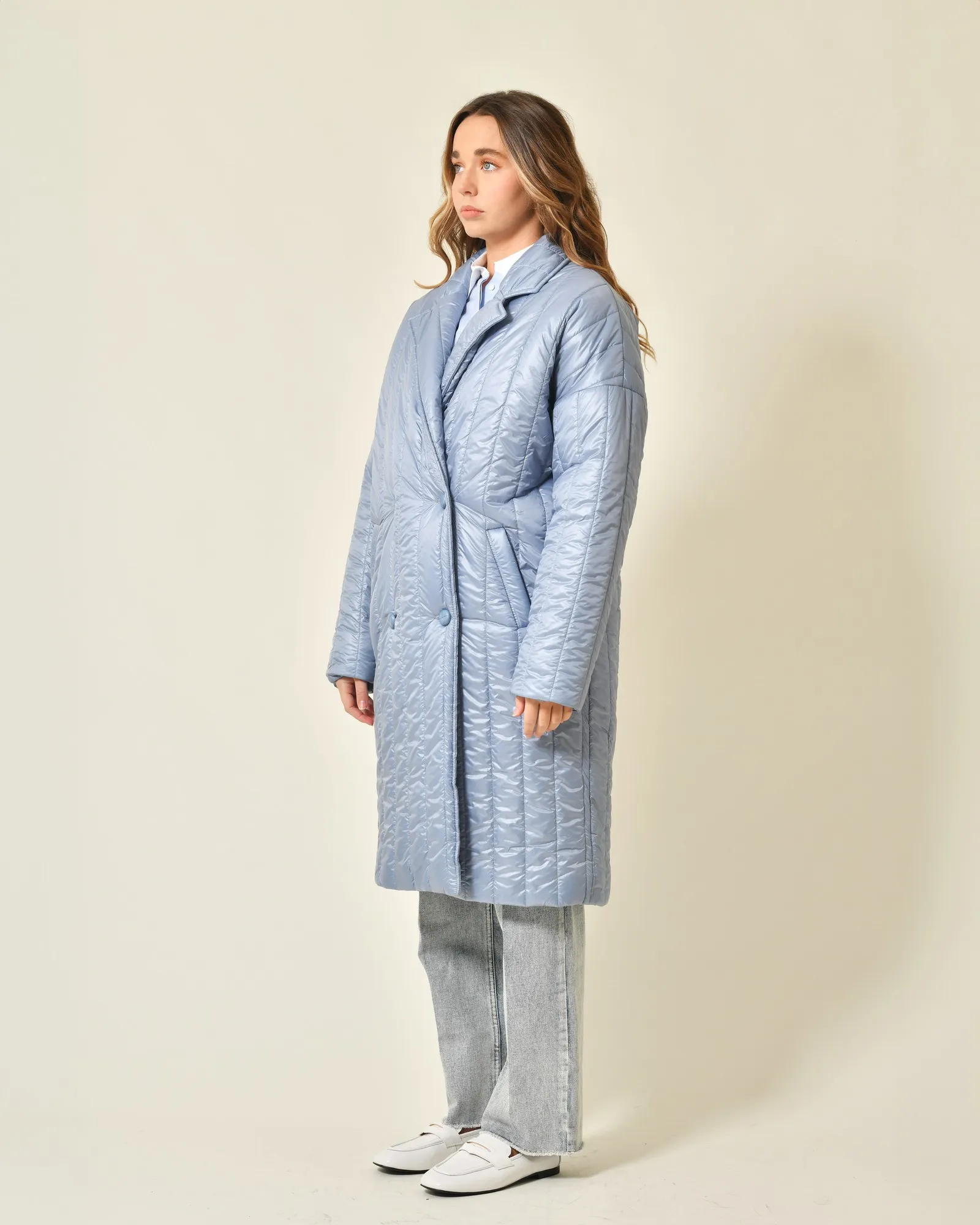 Manteau en tissu technique matelassé Chloé Stora 