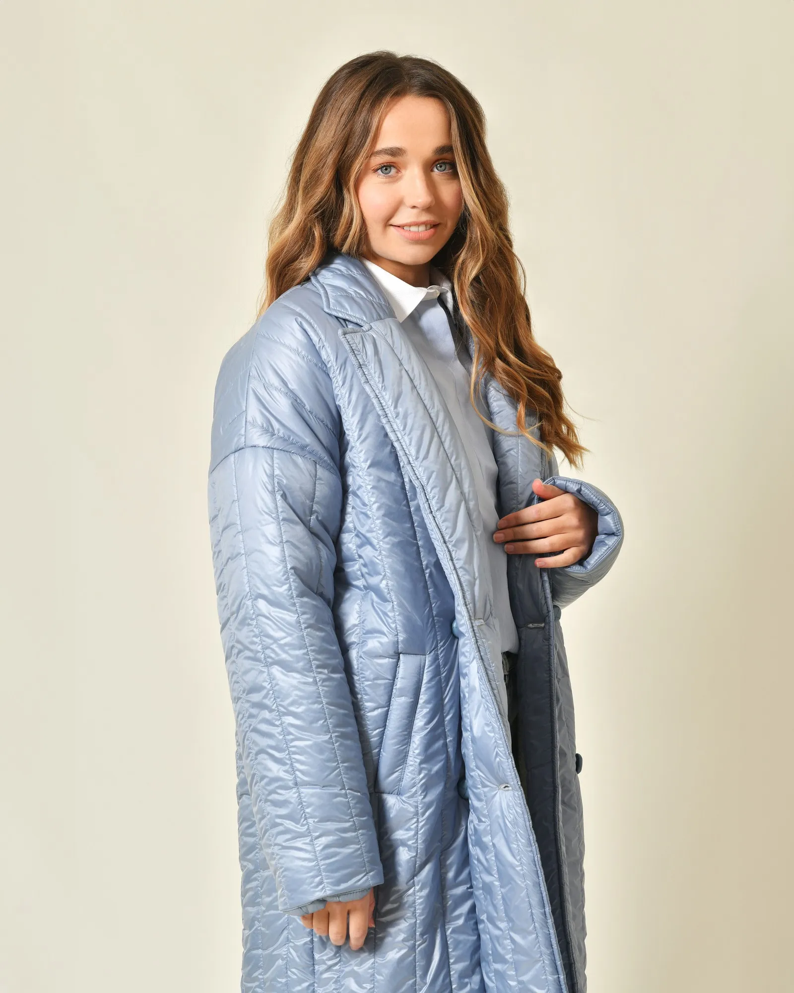 Manteau en tissu technique matelassé Chloé Stora 