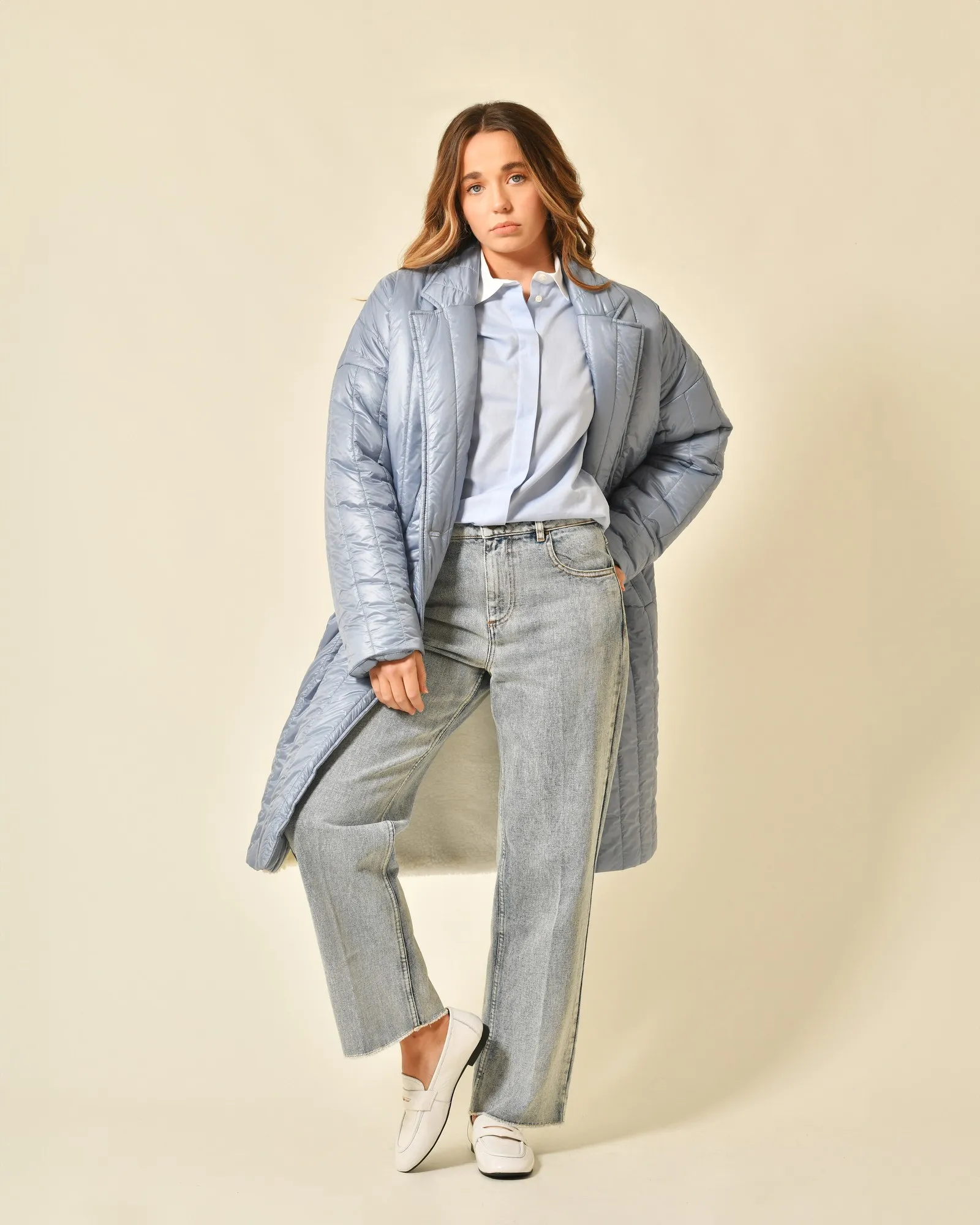 Manteau en tissu technique matelassé Chloé Stora 