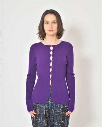 Pull en laine à boutons Liviana Conti 