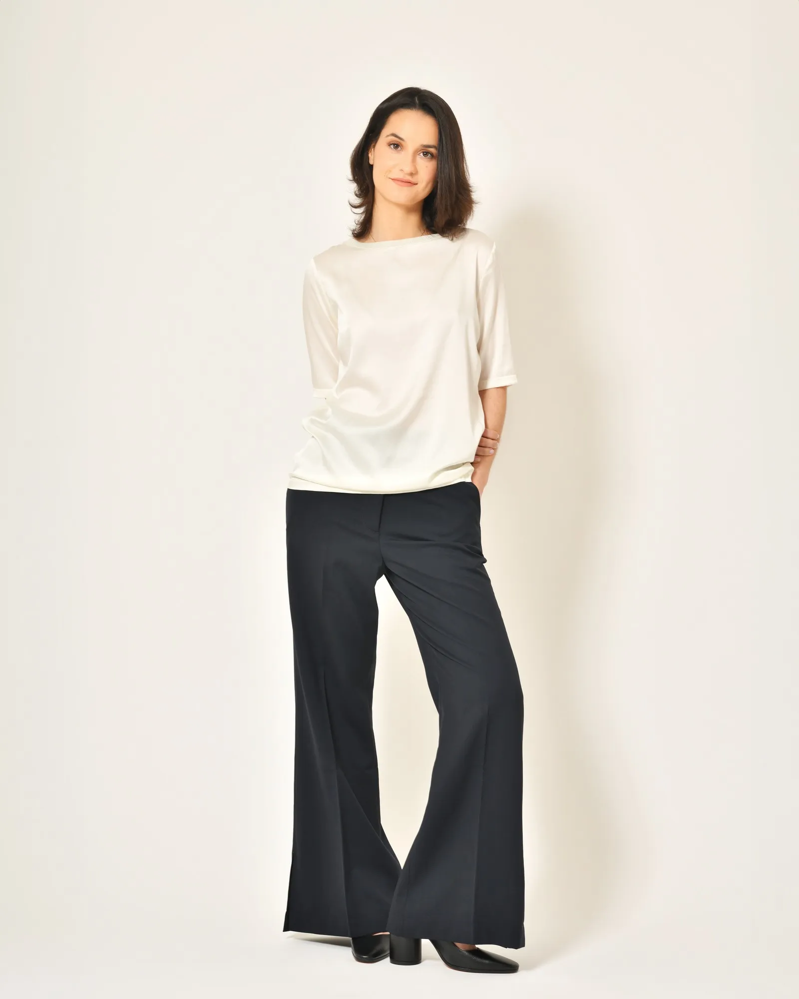 Pantalon en laine vierge Chloé Stora 