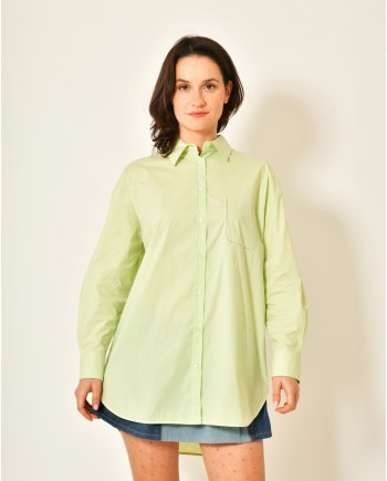 Chemise en coton vert Peserico 