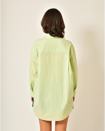 Chemise en coton vert Peserico 