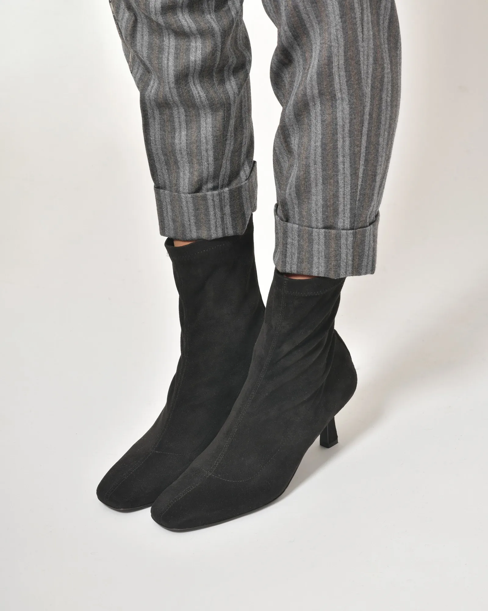 Bottines en daim noir Mercadal 